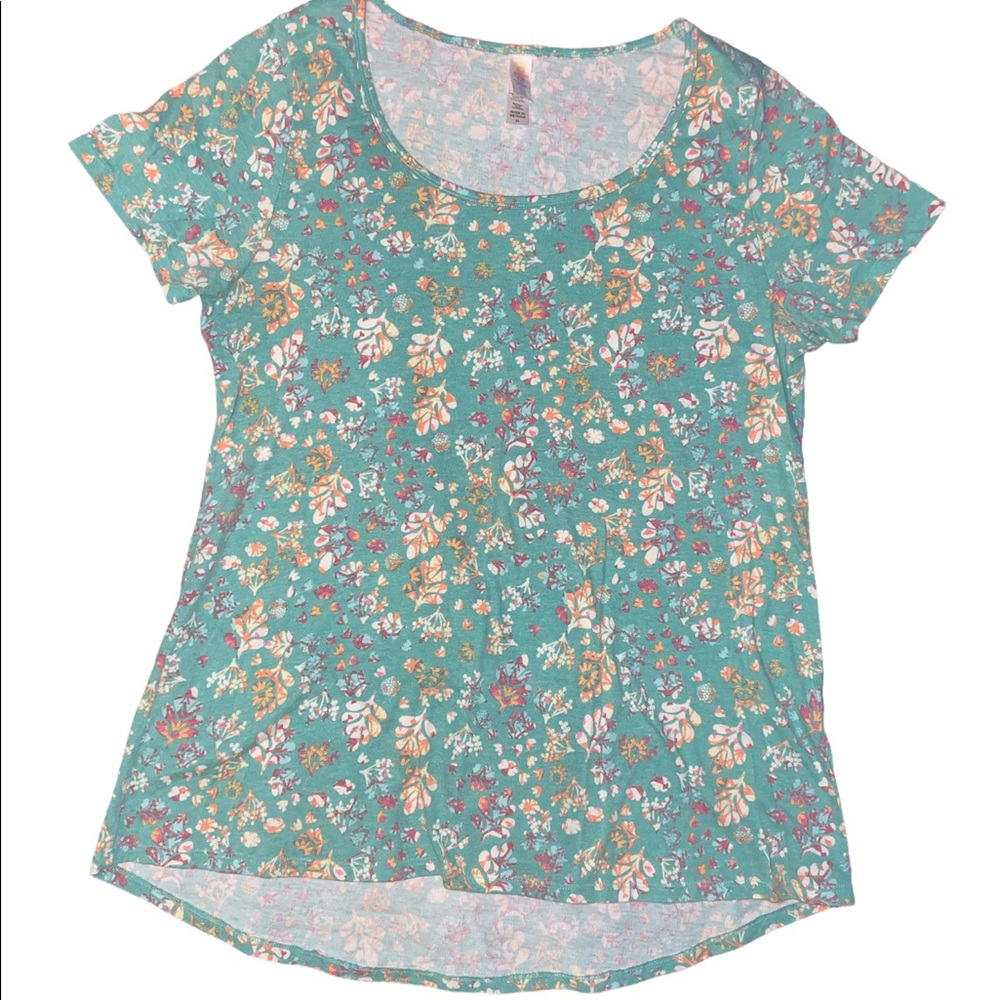 Lularoe womens short sleeve floral printed top
